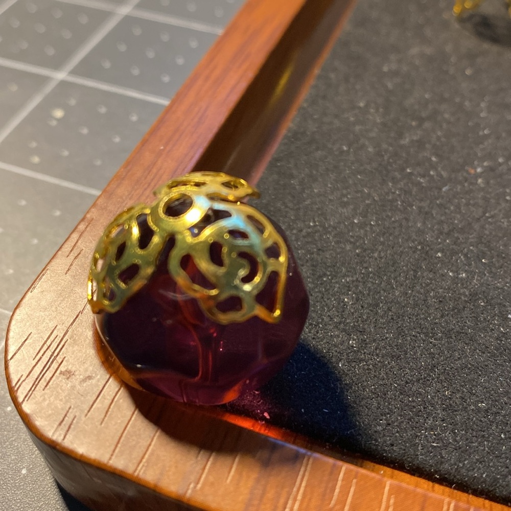 Findings: 16mm Rose Bead Cap (10)